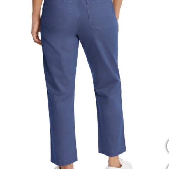 NWT G.H. Bass & Co. Women’s Ankle Chino Blue Size 8 Pants - Picture 2 of 8